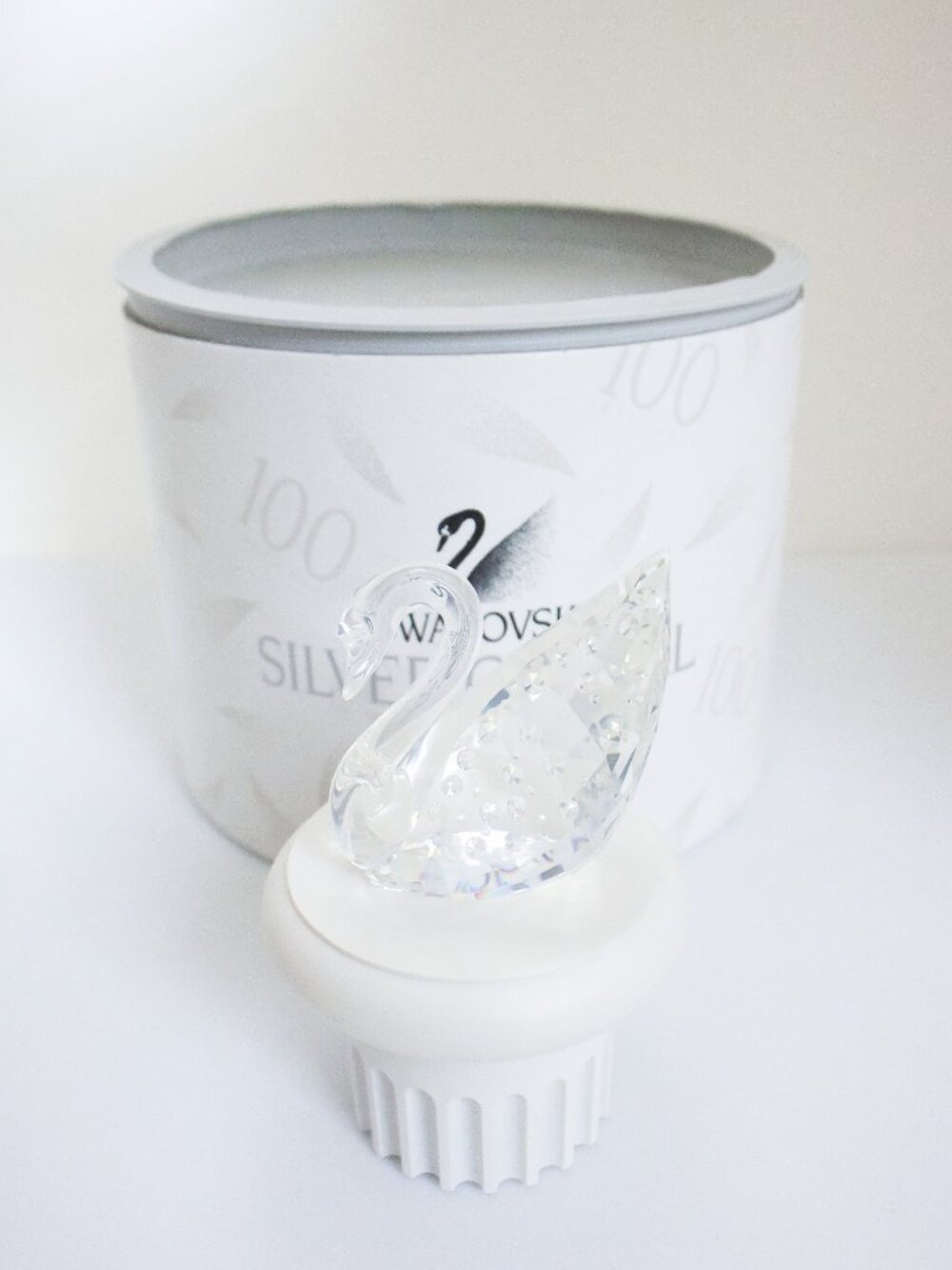 *Swarovski* Silver Crystal Centennial 1995 Swan Figurine- Limited Edition - NEW!